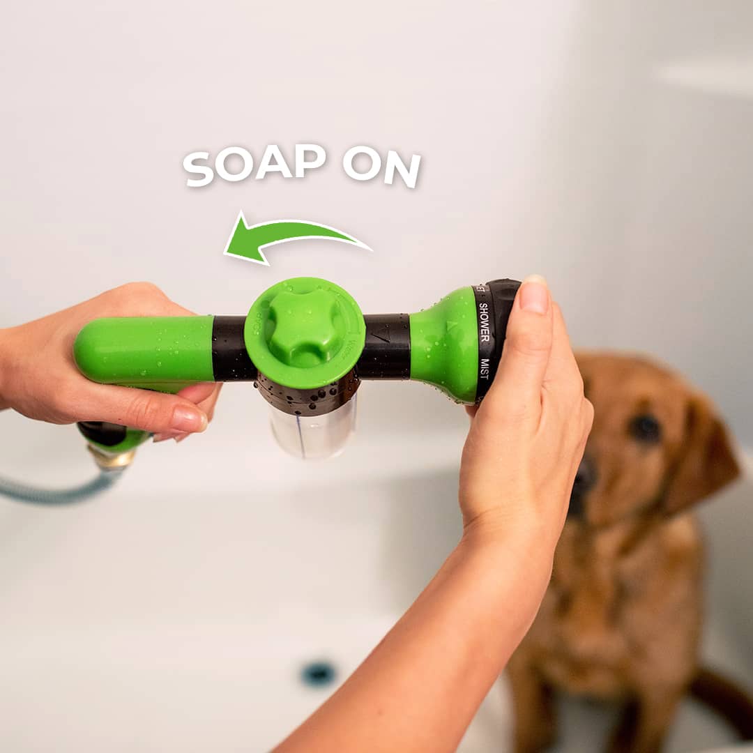 Dogjet Pro - Douchette de lavage pour chien à raccorder au tuyau