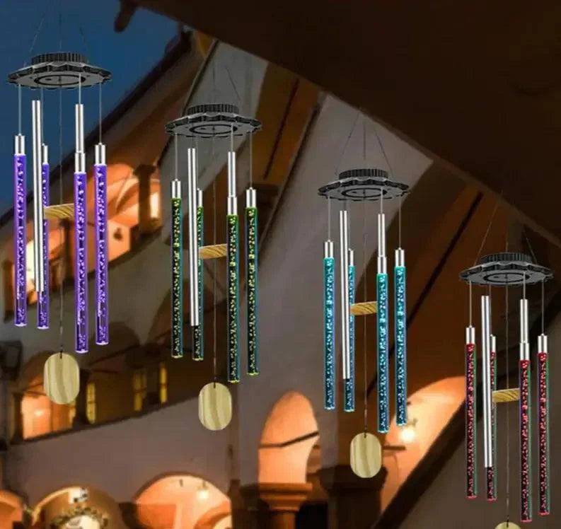 Harmony - Carillon à Vent Solaire avec Lumière Multicolore