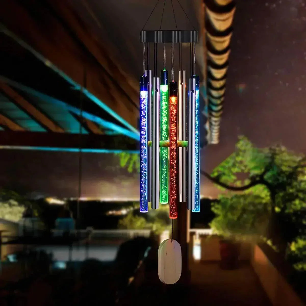 Harmony - Carillon à Vent Solaire avec Lumière Multicolore