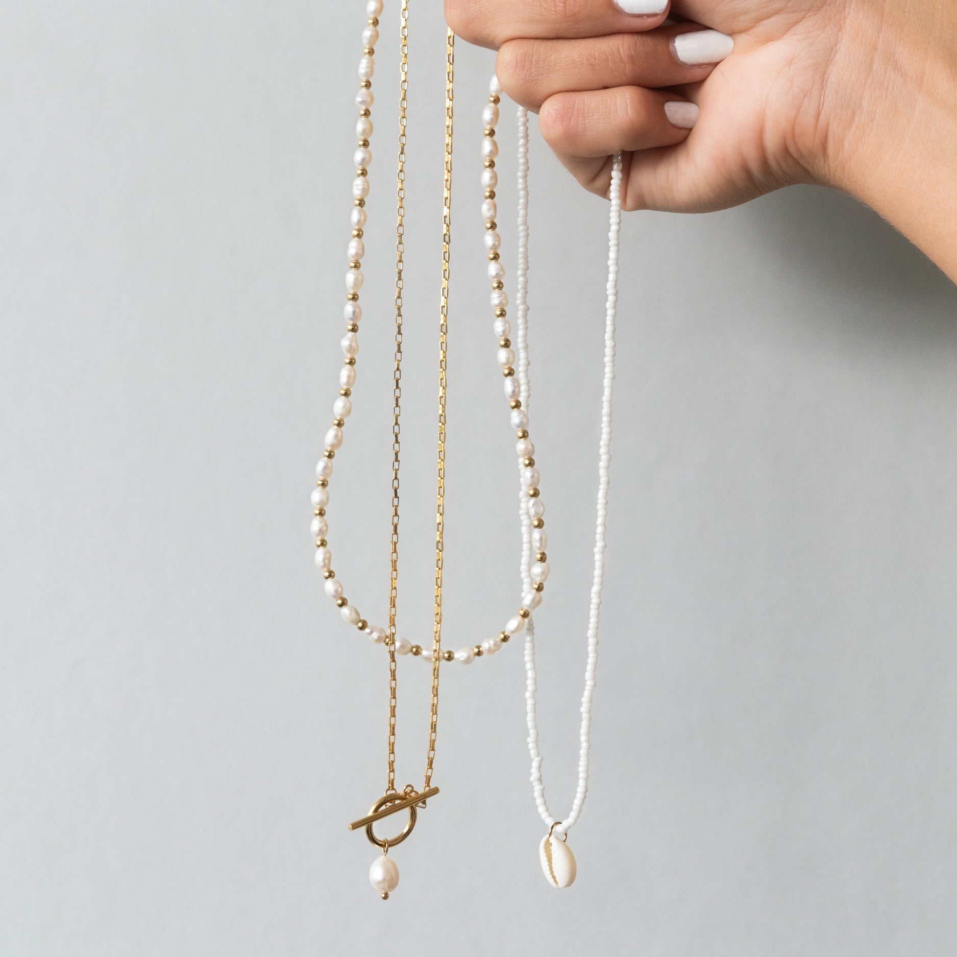Lucía - Collier perle avec fermeture élégant