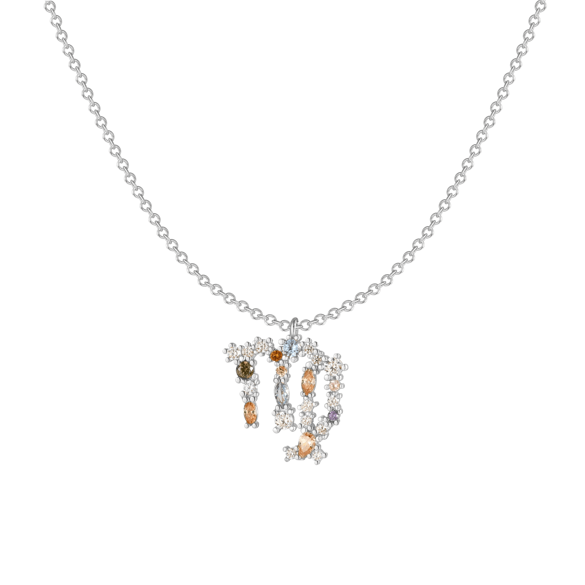 Celestia - Collier étoile céleste en argent élégant