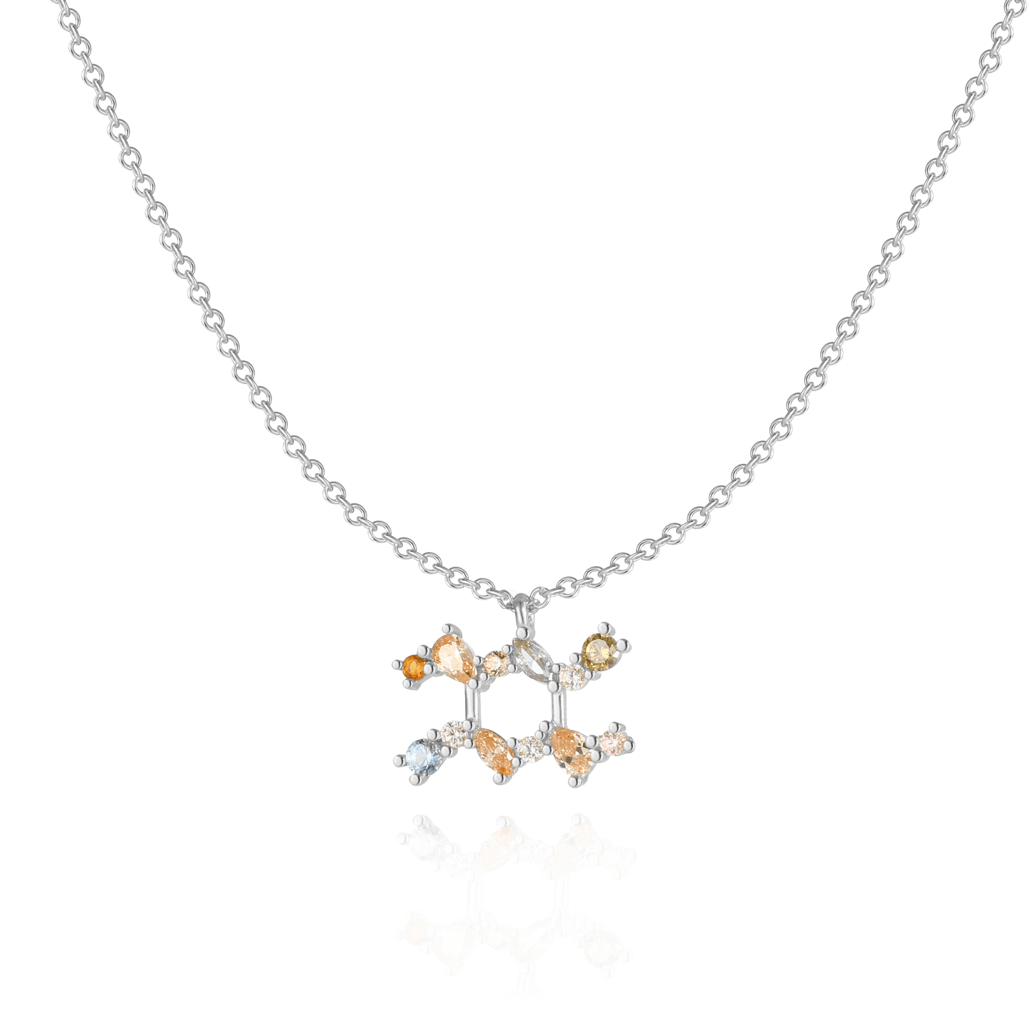 Celestia - Collier étoile céleste en argent élégant