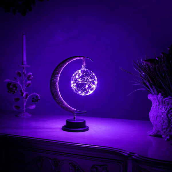 LunarGlow - Lampe de Table Lune Magique pour une Ambiance Féerique