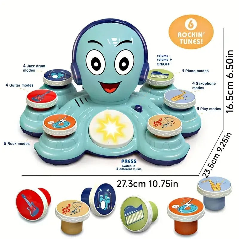 OctoJam – Jouet Musical Pieuvre pour Enfants