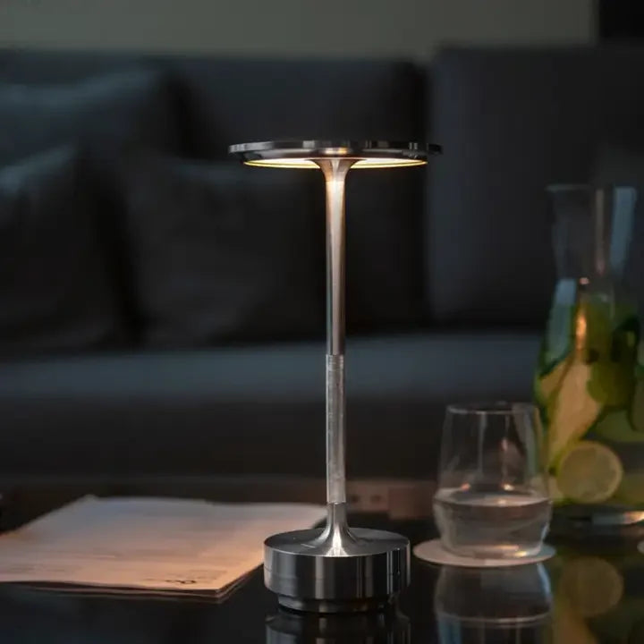 SerenityLuxe - Lampe de Table LED Rechargeable et Dimmable