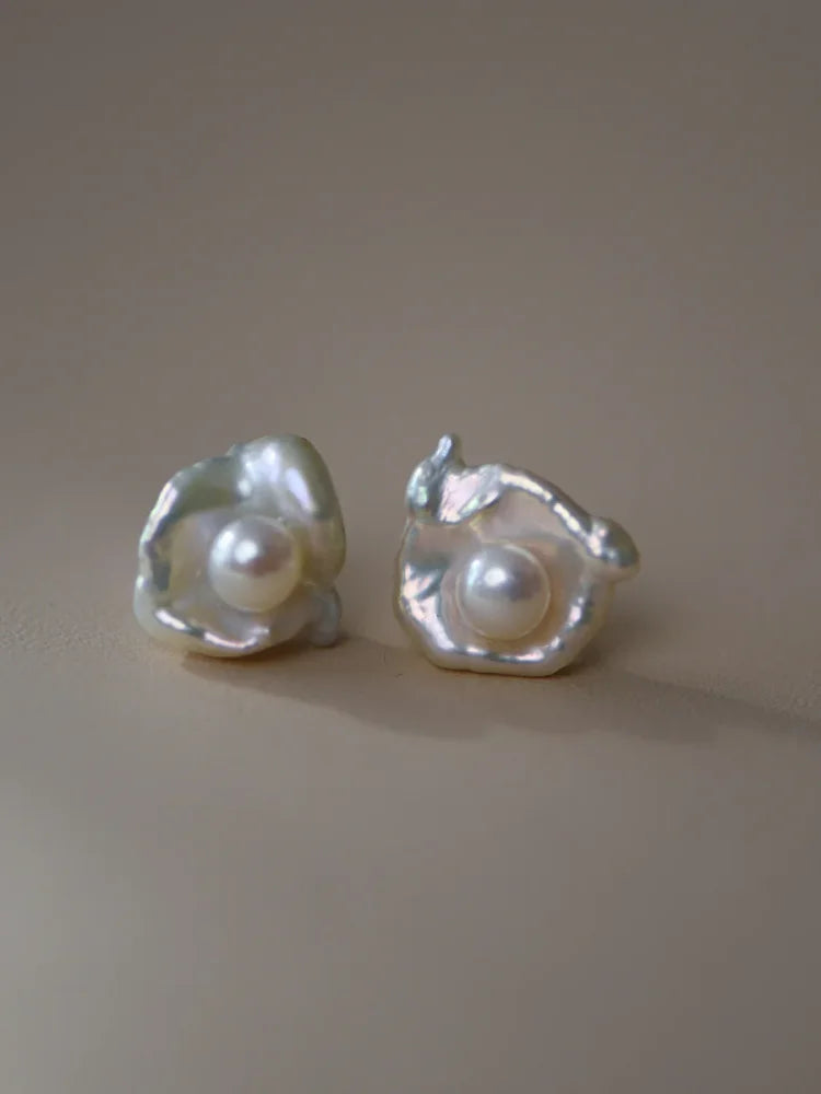 Noa - Boucles en perle baroque, minimalisme et charme