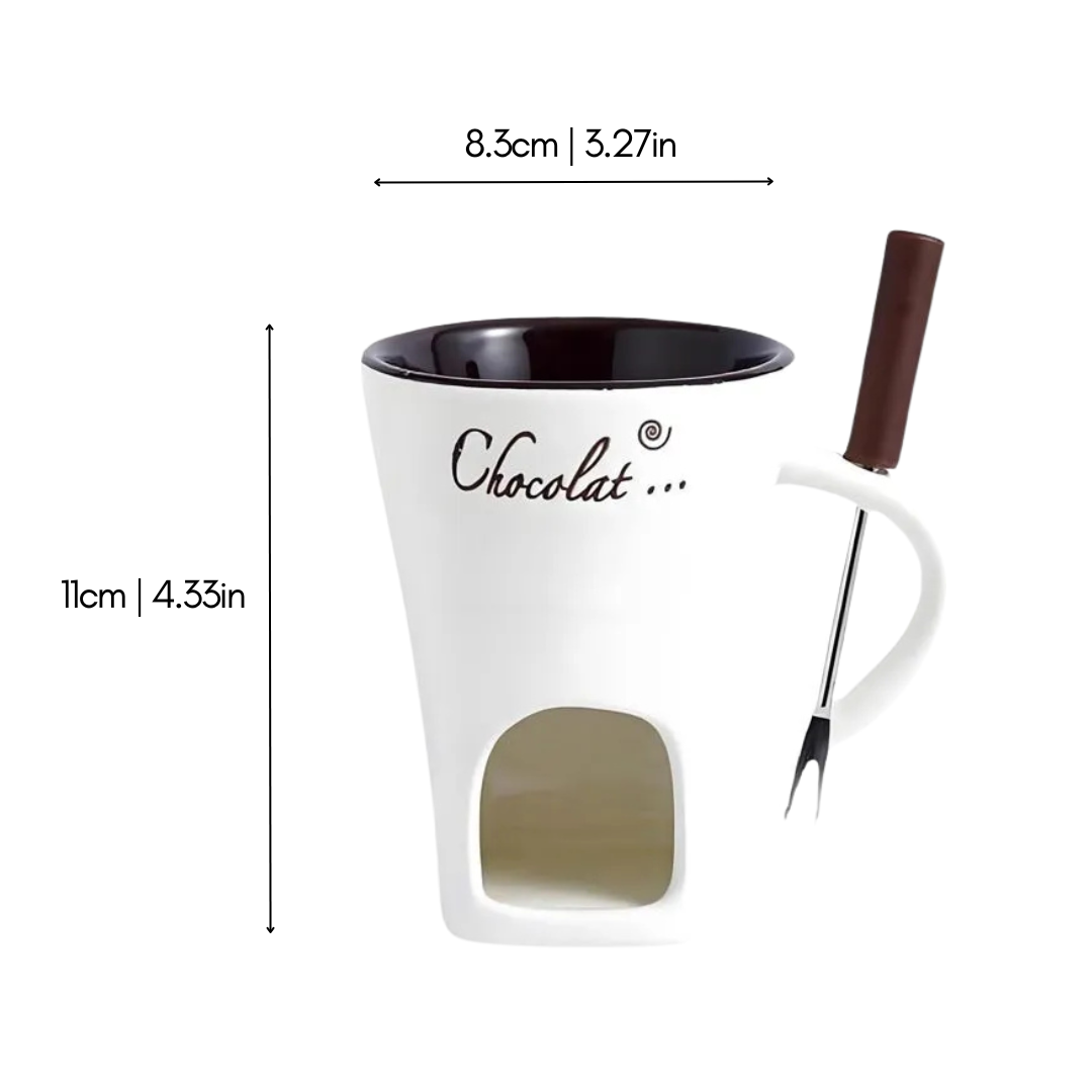 ChocoFondue - Bol Élégant pour Chocolat et Fromage Fondus