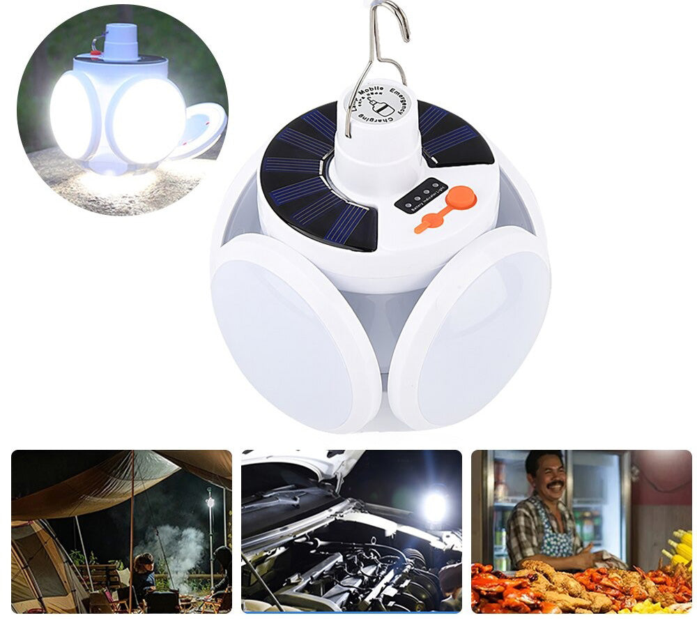 SolarGlow - Lanterne Solaire Portable Stylée Extérieur