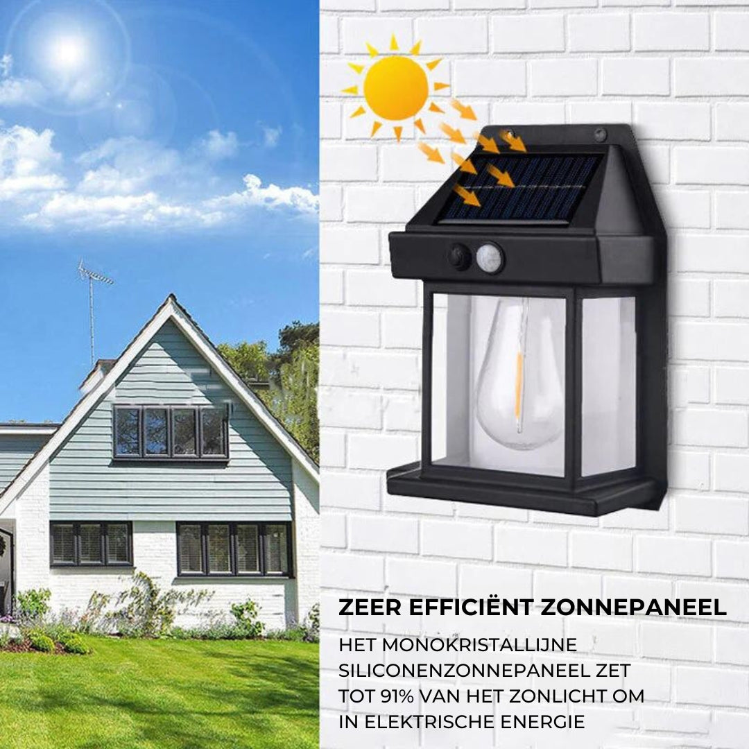 SolarBright - Lampe Solaire de Jardin avec Détecteur de Mouvement