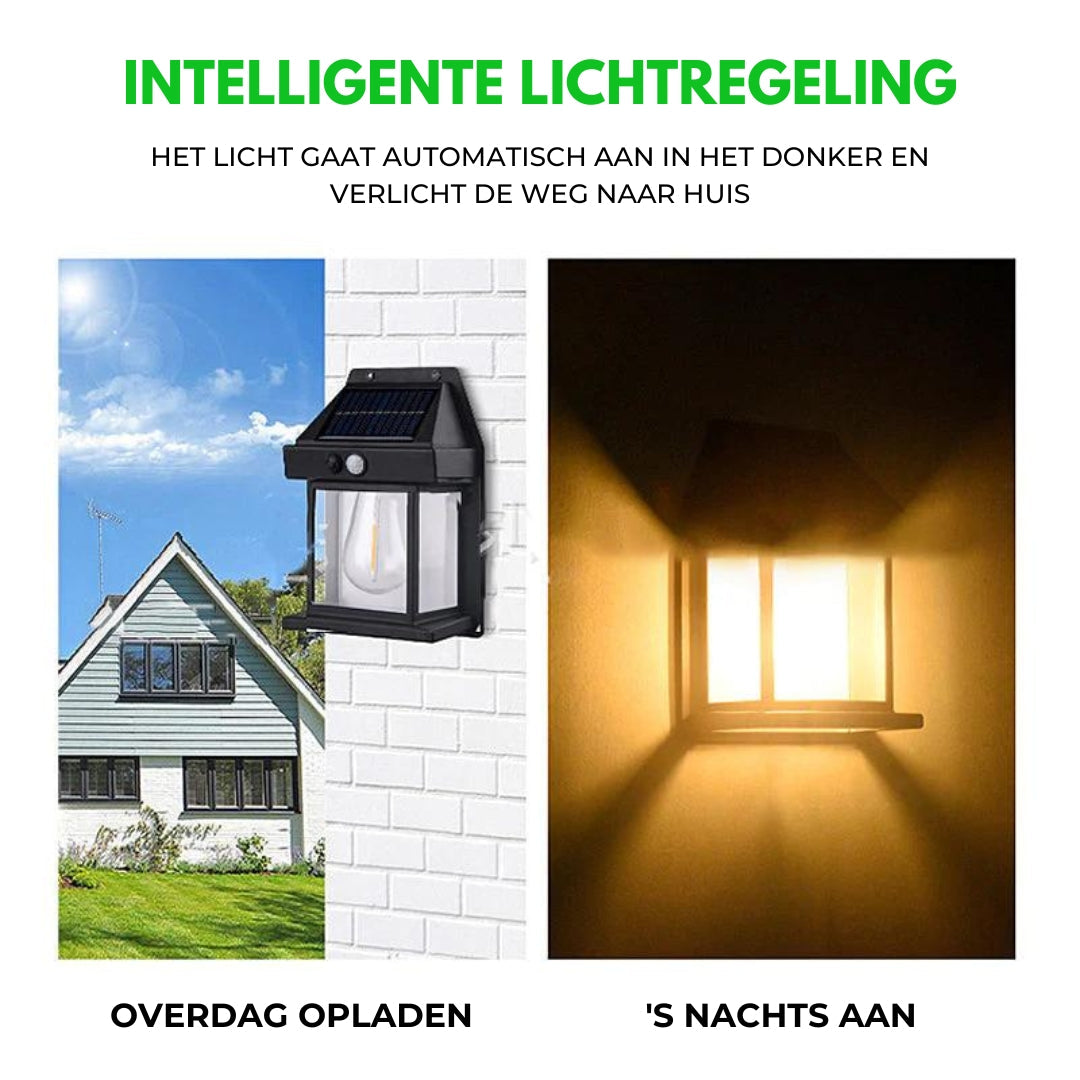 SolarBright - Lampe Solaire de Jardin avec Détecteur de Mouvement