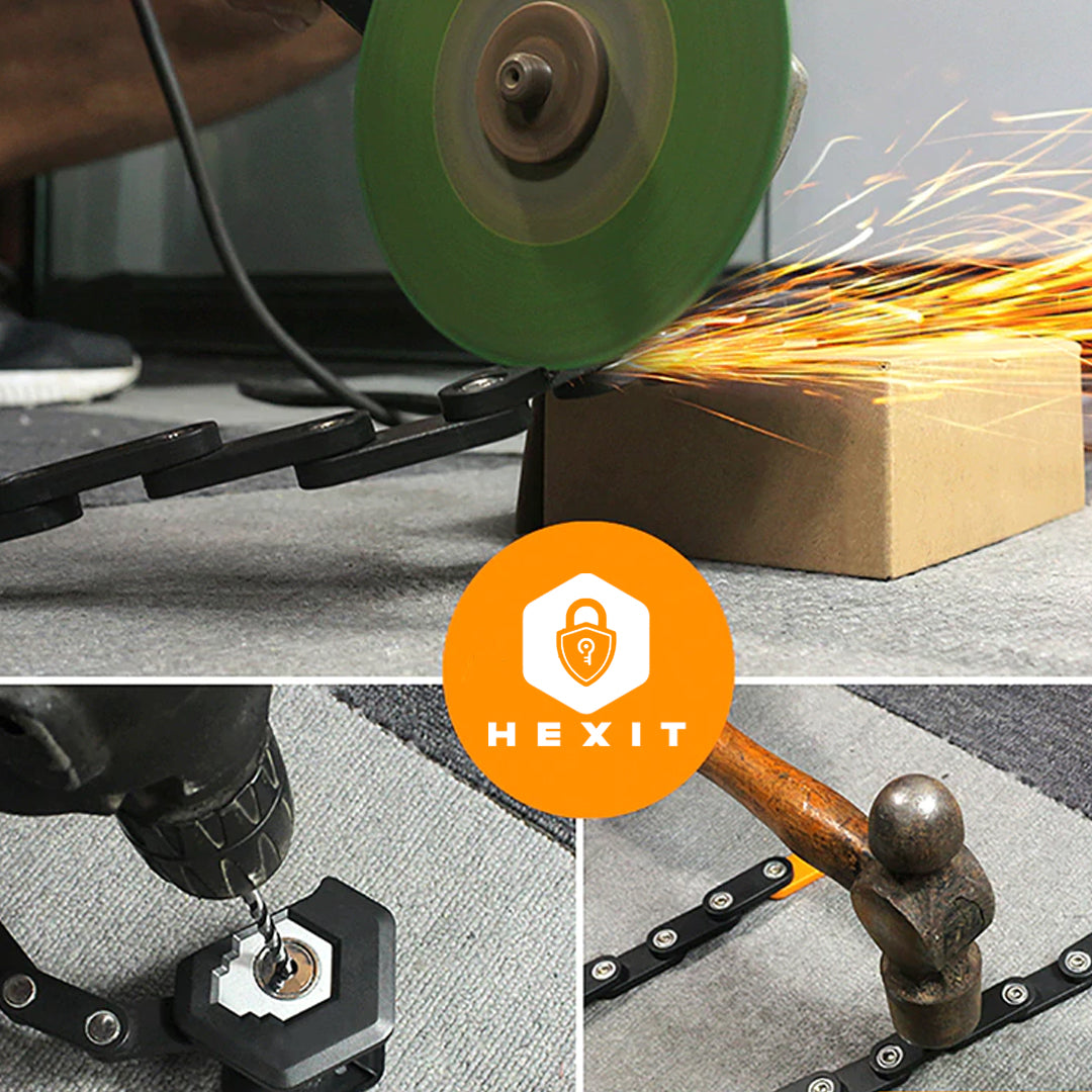 HEXIT FoldLock - Antivol Vélo Compact Léger