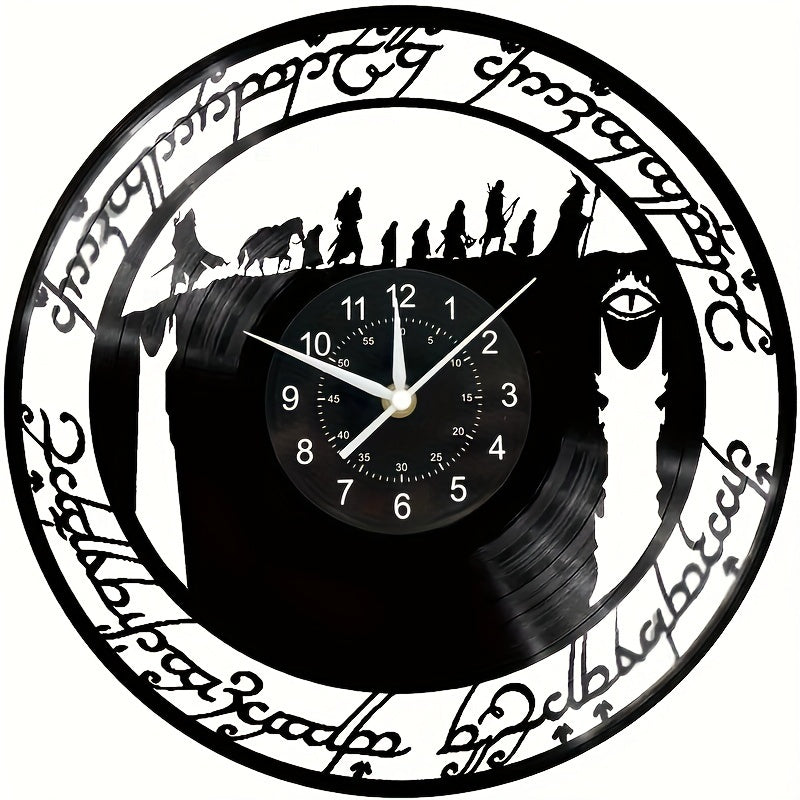 MythicWarrior - Horloge Murale Guerrier en Vinyle Recycle