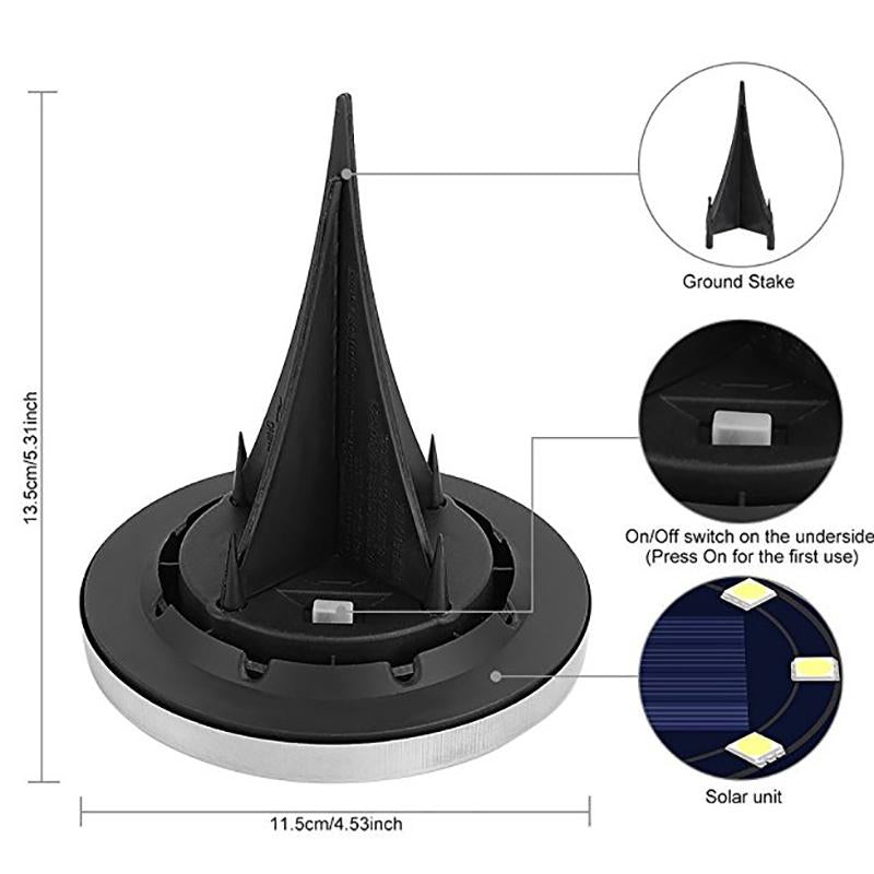 GlowSphere - Éclairage LED Solaire Sans Fil pour Jardin et Allée