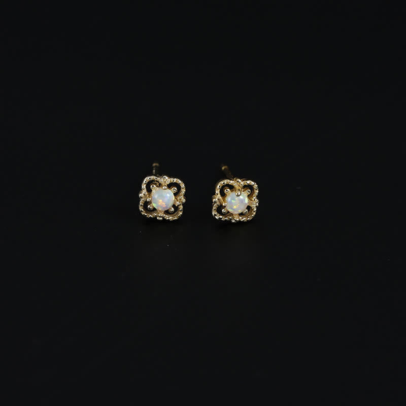 Seraphina - Boucles d'oreilles vintage délicates en opale