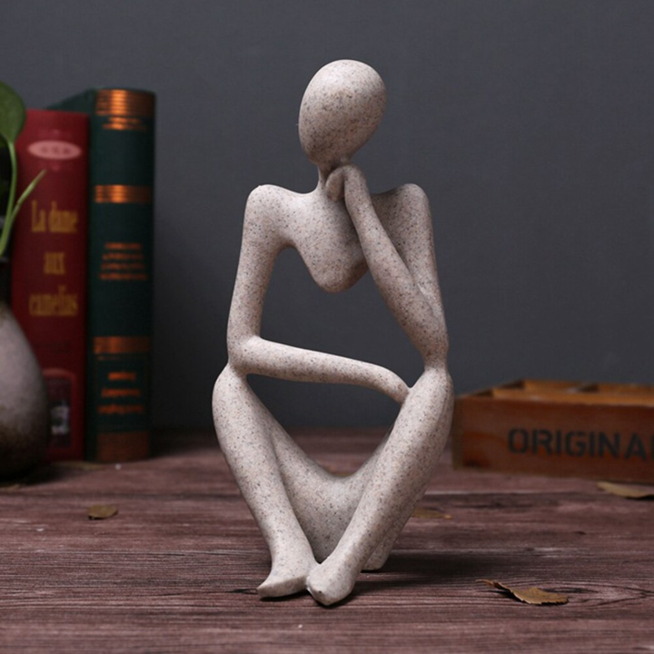ReflectingMind - Sculpture Abstraite du Penseur pour une Décoration Moderne