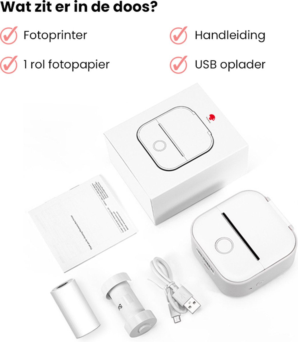 Pocket Printer - Mini Imprimante Portable Sans Encre