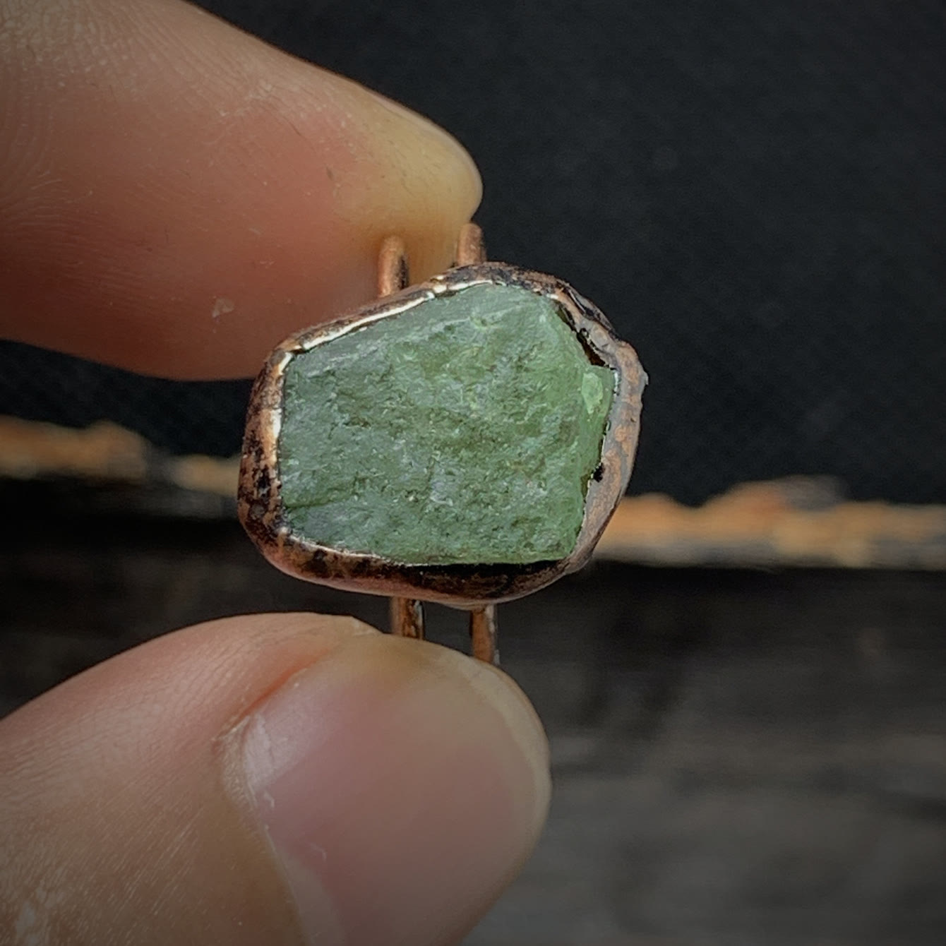 Selina - Bague pierre de naissance naturelle brute réglable