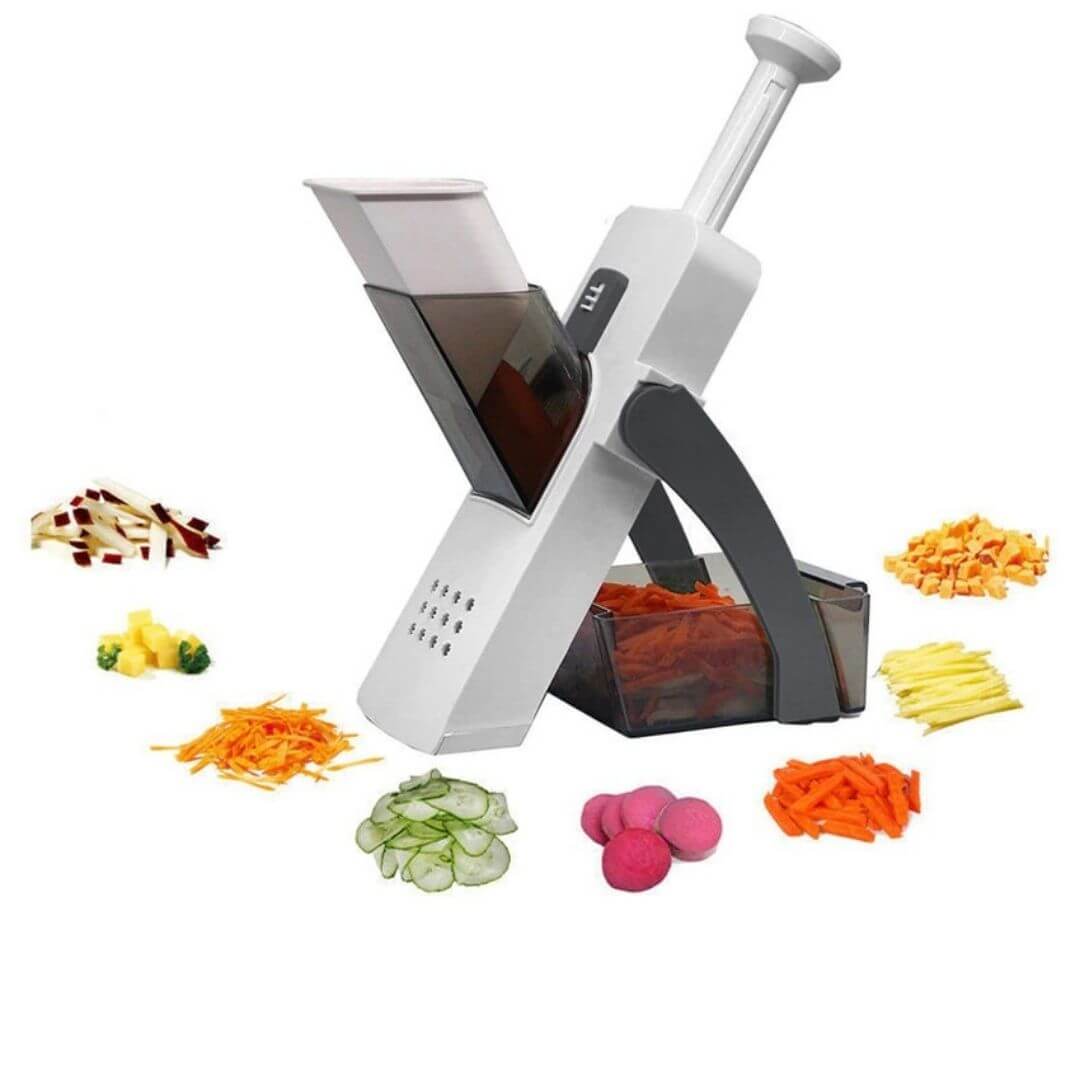 VeggiePro - Coupe-légumes multifonction pour trancher et râper facilement