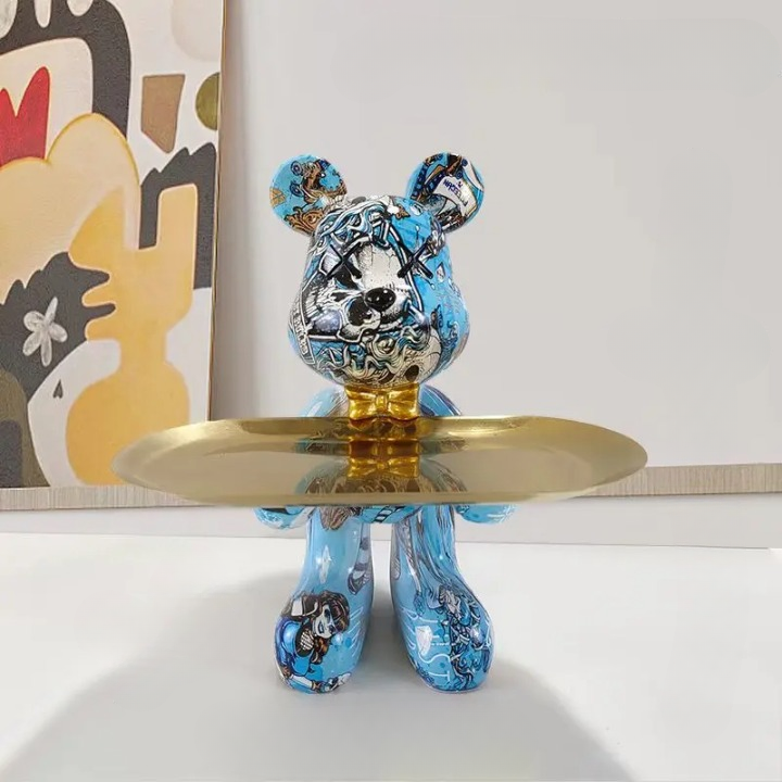 BearArt - Sculpture d'ours élégante pour la décoration intérieure