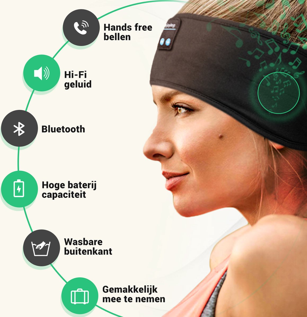 SleepWave - Bandeau audio Bluetooth pour un sommeil profond