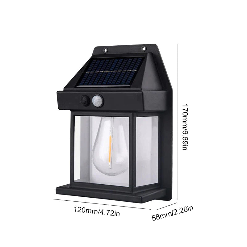 SolarBright - Lampe Solaire de Jardin avec Détecteur de Mouvement