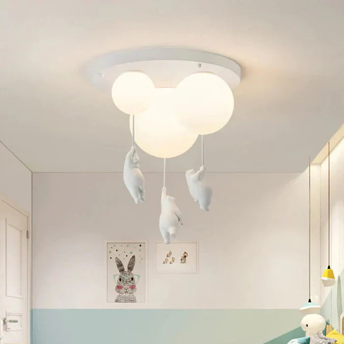 CloudBear - Plafonnier enfant ludique avec ballon