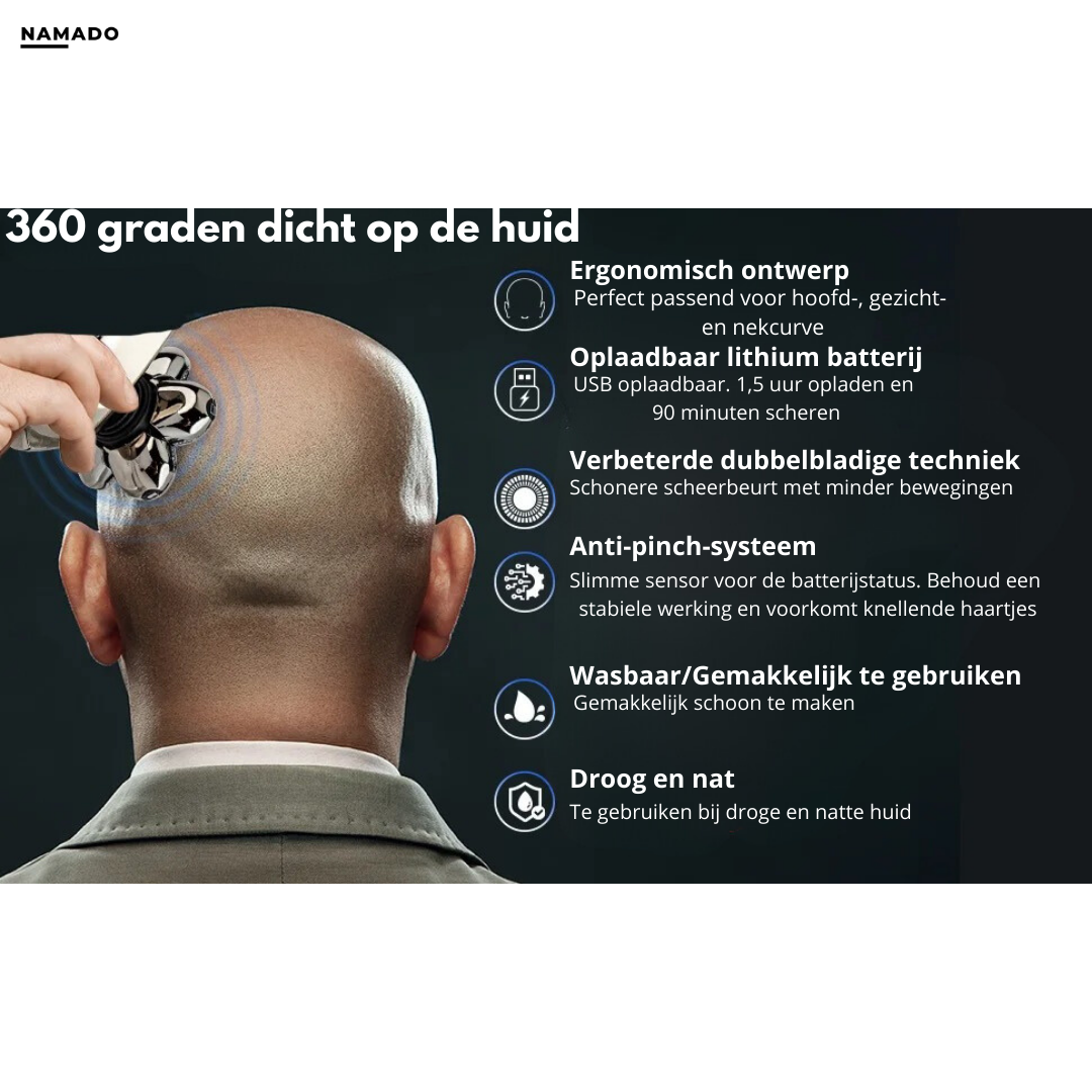 FlexiShave Pro – Rasoir Électrique 7D Luxe