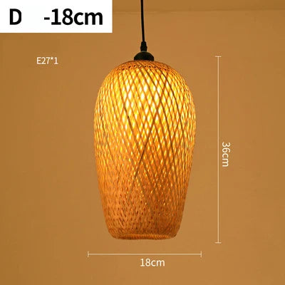 RayaLicht - Suspension en rotin artisanale pour intérieur