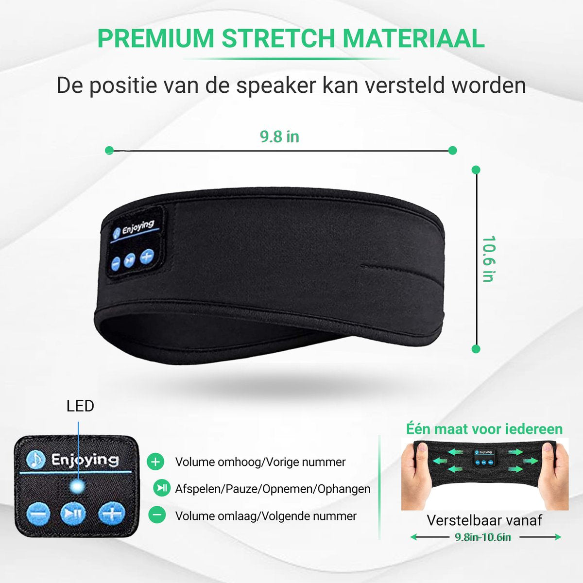 SleepWave - Bandeau audio Bluetooth pour un sommeil profond
