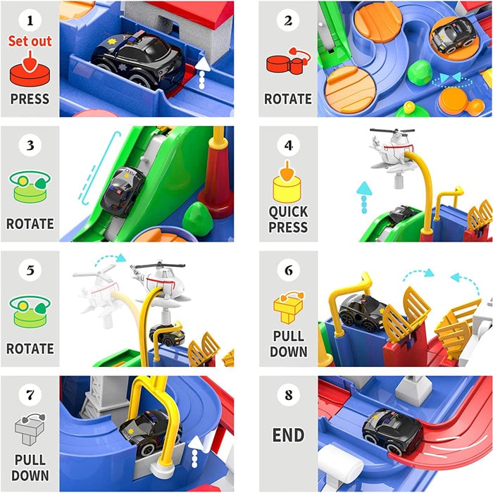 RescueTrack Adventure Set – Jouet Éducatif Bébé