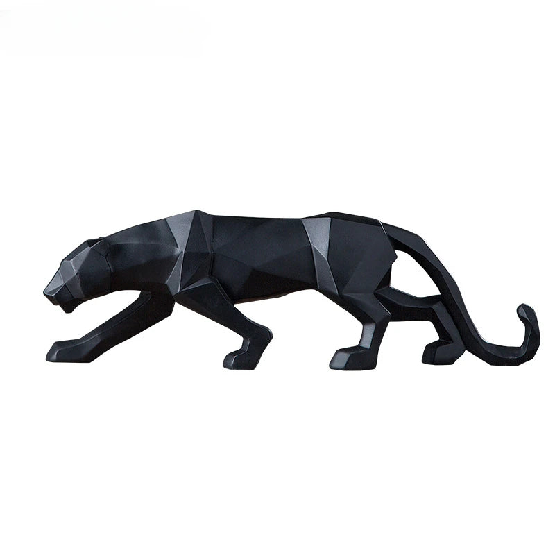 PantherSculpt - Sculptures de panthère noir et blanc au design épuré