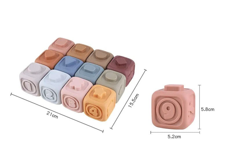 CubbyStack – Jouet Éducatif Bébé Silicone