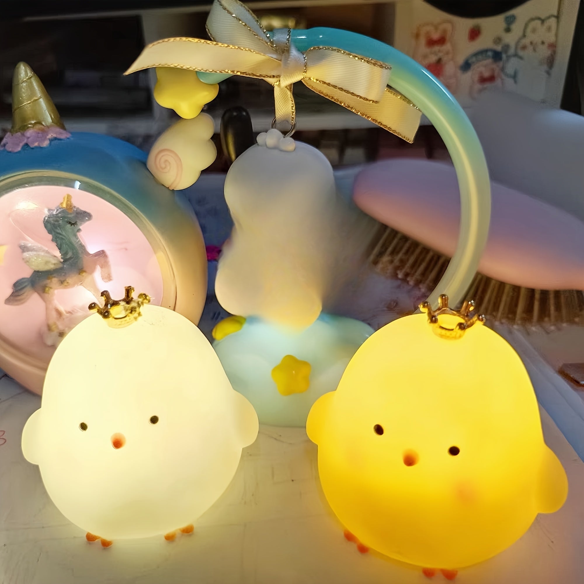 CharmingChicken - Veilleuse Poule Sans Fil pour une Ambiance Chaleureuse