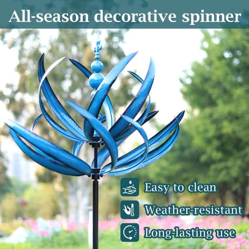 WindTwirl - Moulin à Vent Décoratif en Métal pour Jardin