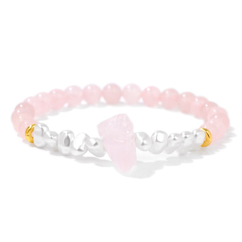 Eline - Bracelet de perles en cristal naturel 6mm élégant