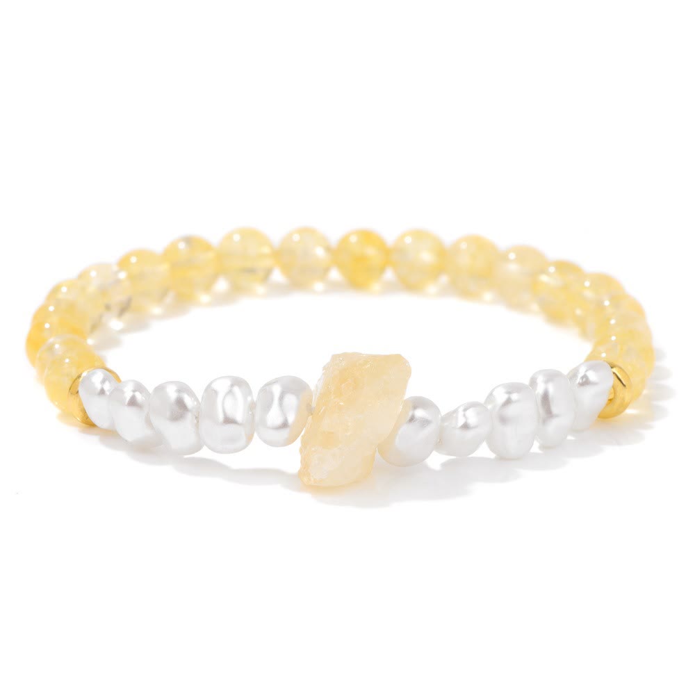 Eline - Bracelet de perles en cristal naturel 6mm élégant