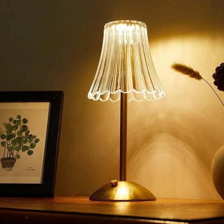 RetroGlow - Lampe de Table Sans Fil au Style Vintage Élégant