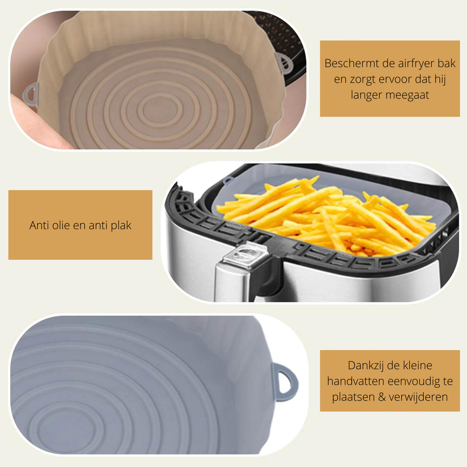 SiliconFry Tray – Moule Airfryer Réutilisable