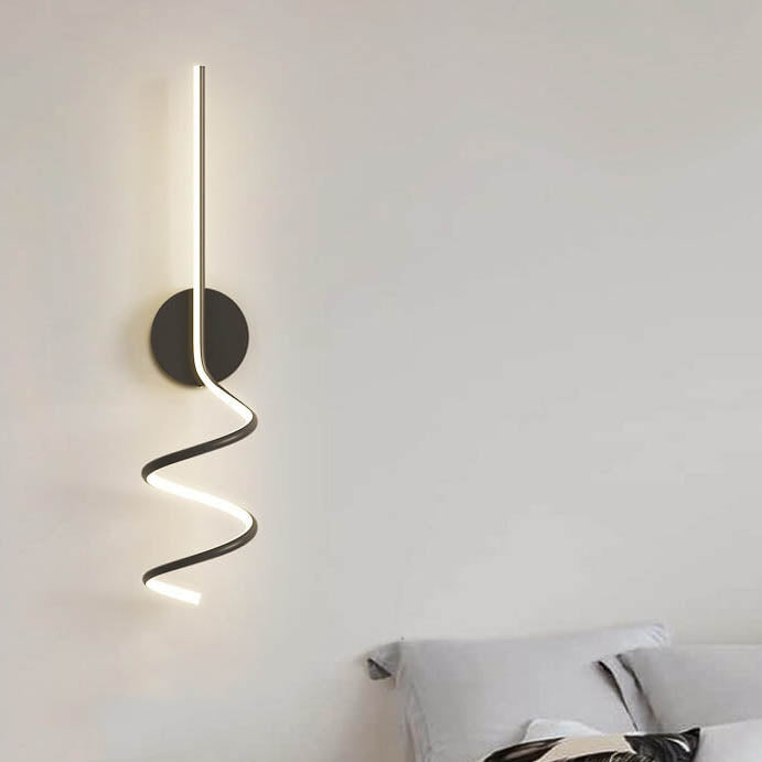 GlowWave - Applique Murale LED au Design Arque Moderne