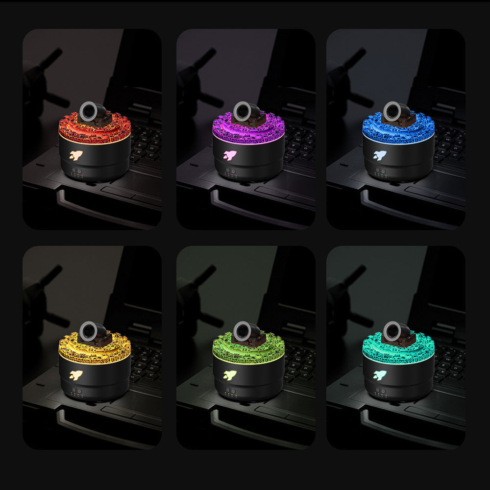 LavaGlow - Diffuseur d'arômes effet lampe à lave LED