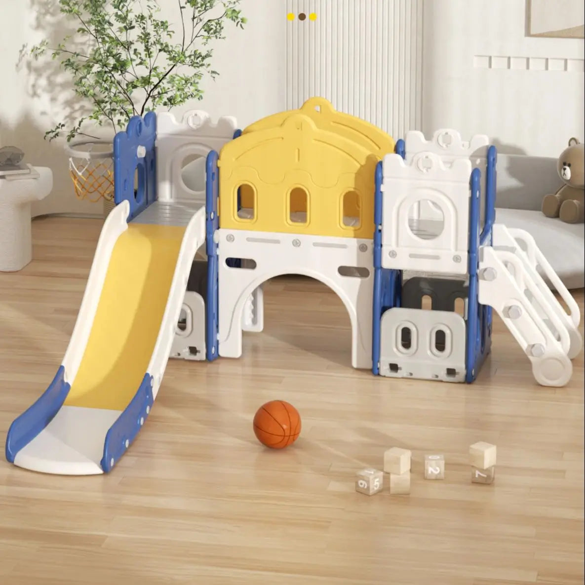 Mini Play Haven – Toboggan & Balançoire Enfant