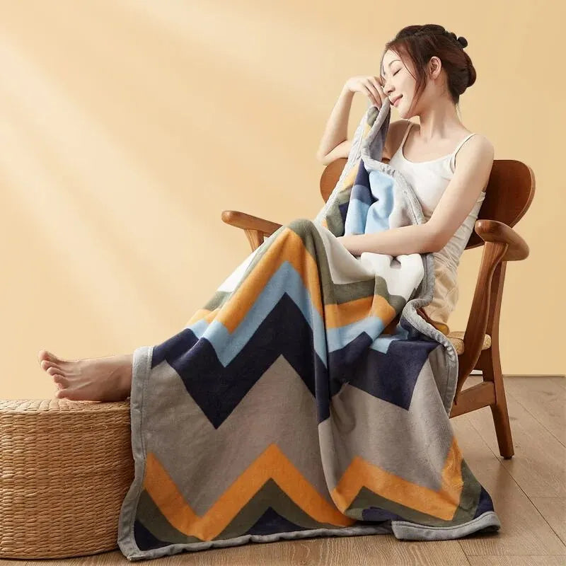 FlannelWarm - Couverture Flanelle Épaisse Luxe