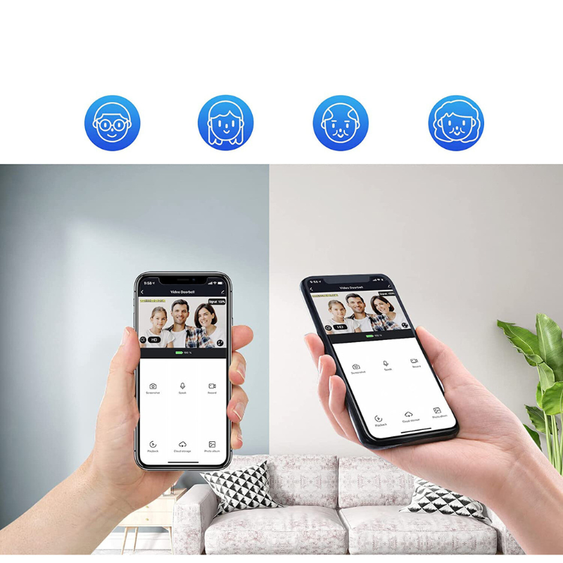 SecuriCam - Sonnette Vidéo Connectée avec Sécurité HD
