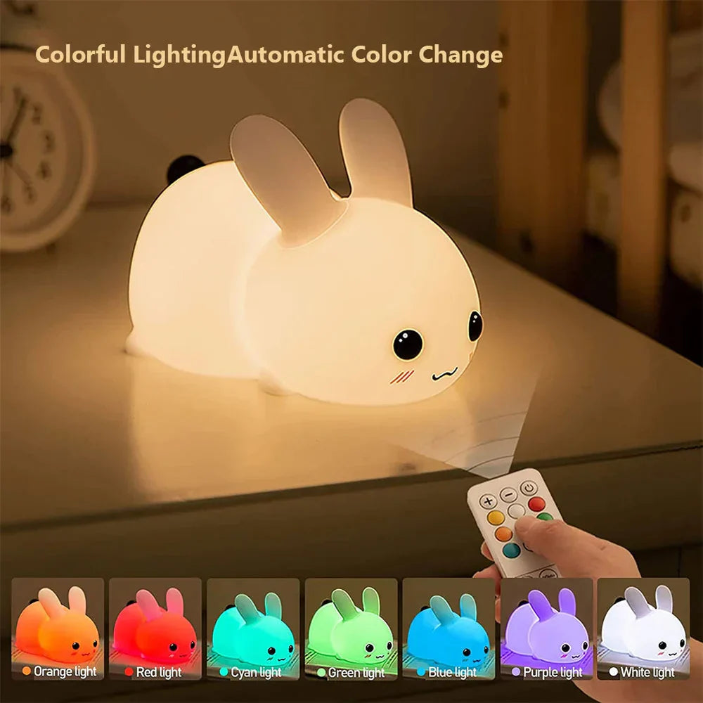 BunnyGlow - Adorable Veilleuse LED pour Enfants
