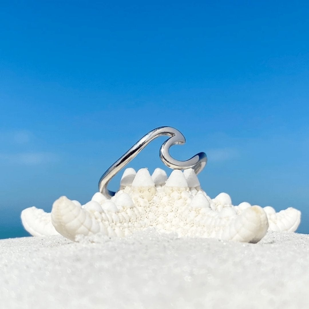 Maris - Bague vague de mer en argent