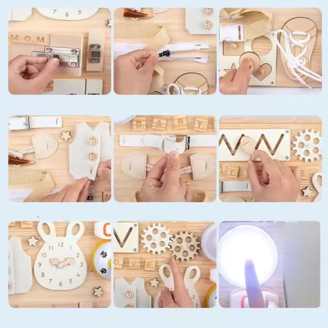 WoodPlay Board – Tableau Éducatif en Bois Créatif