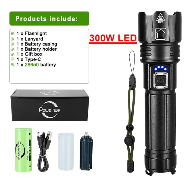 PowerBeam - Lampe Torche LED Rechargeable Aventure