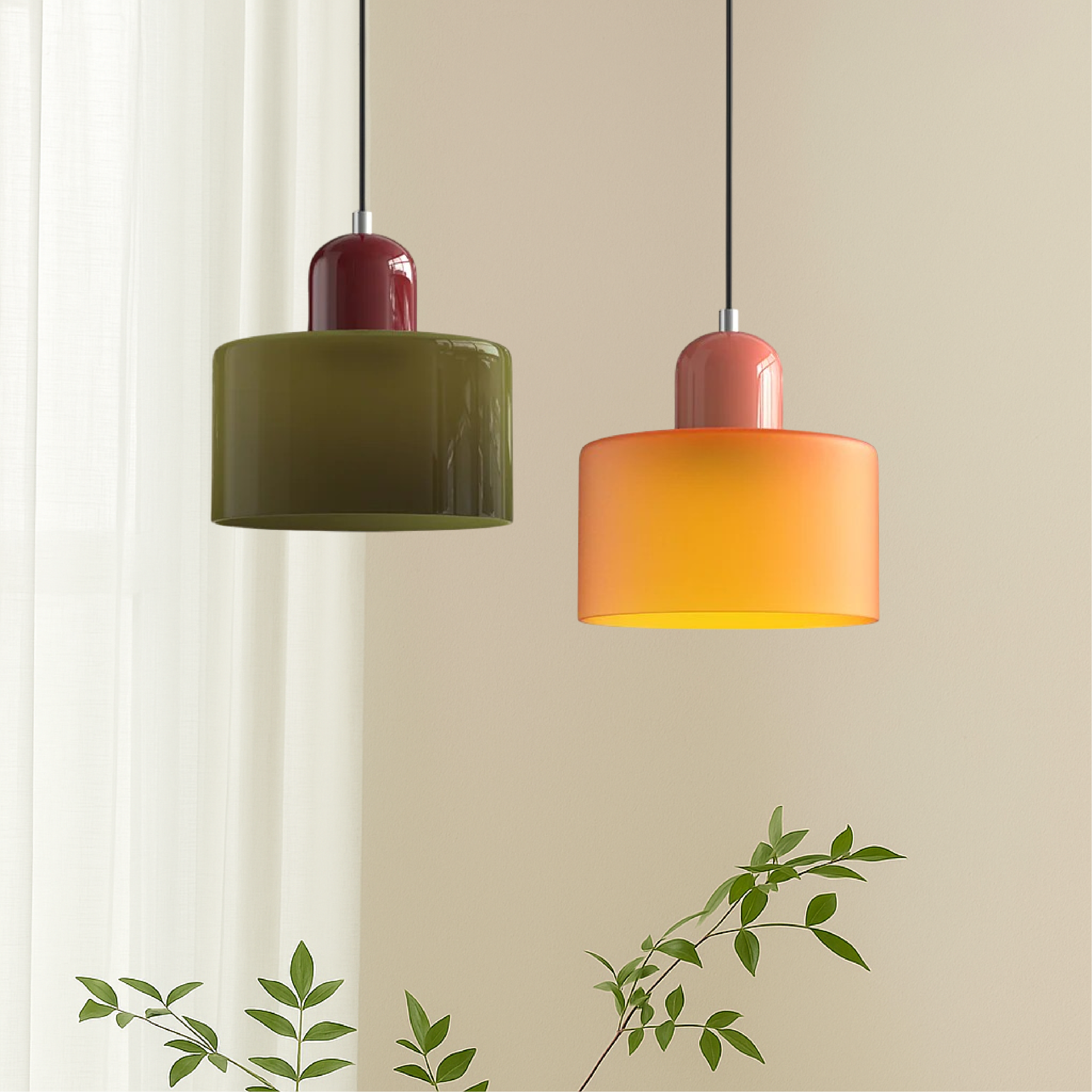 Lampe suspendue créative Bauhaus