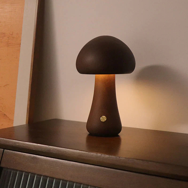GlowShroom - Veilleuse Champignon LED en Bois