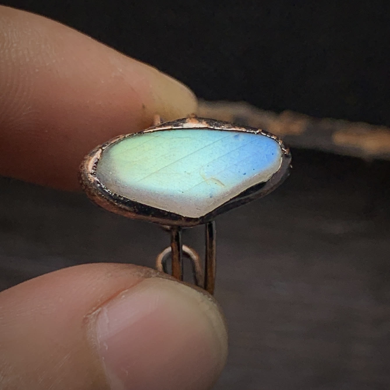 Selina - Bague pierre de naissance naturelle brute réglable